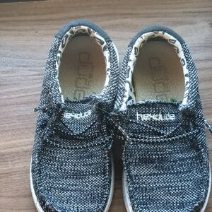 Hey Dude Kids Black and White Sneakers